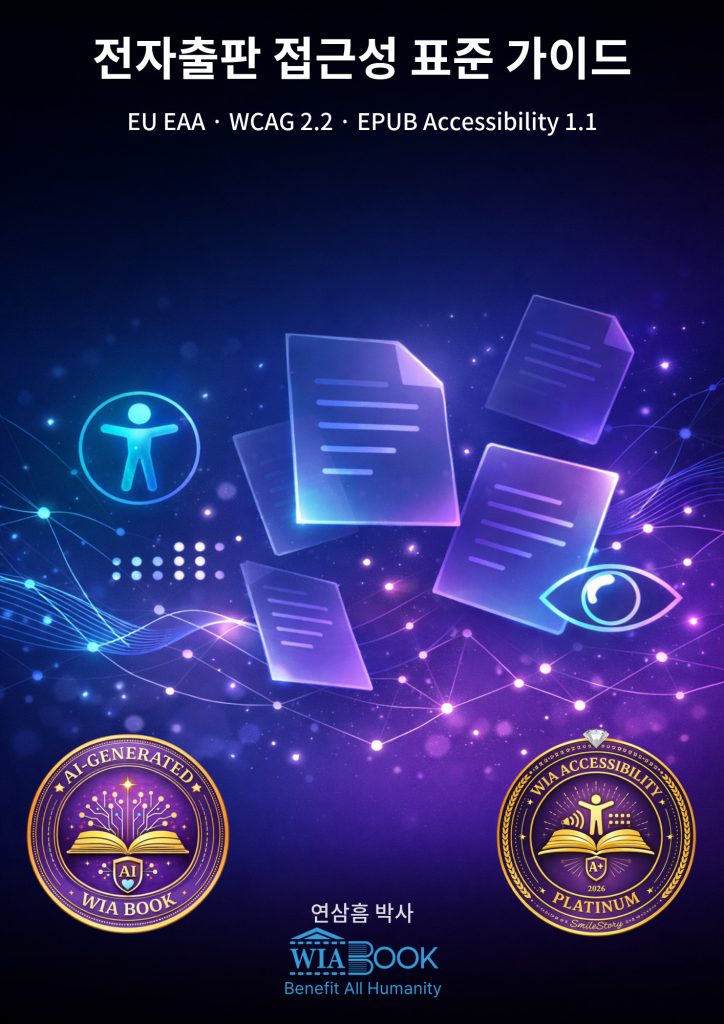 전자출판 접근성 표준 가이드 (KO) 표지