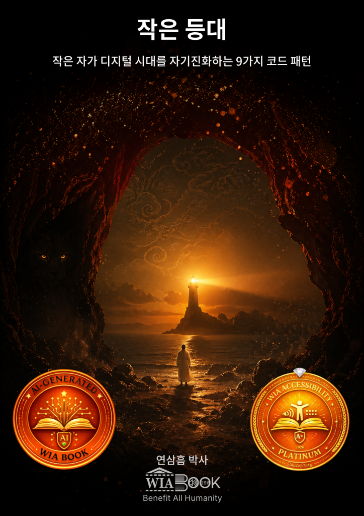 작은 등대 표지