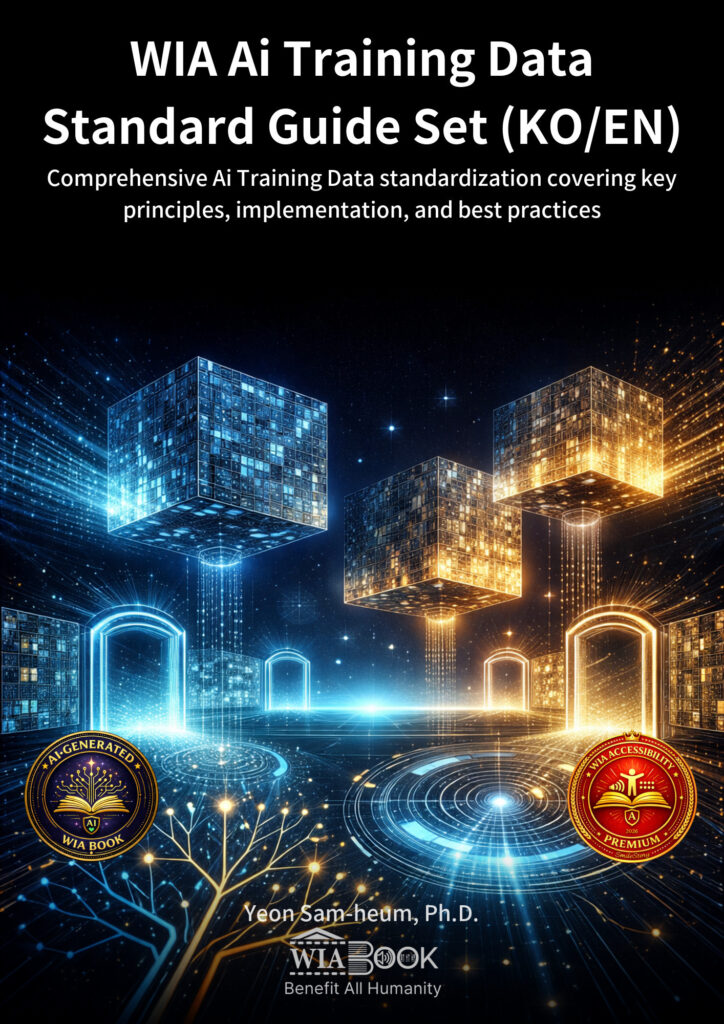 WIA Ai Training Data Standard Guide Set (KO/EN) 표지