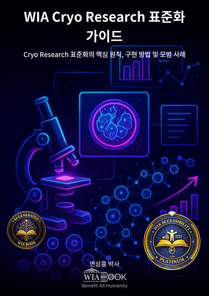 WIA 냉동보존 연구 데이터 표준화 가이드 (KO) 표지