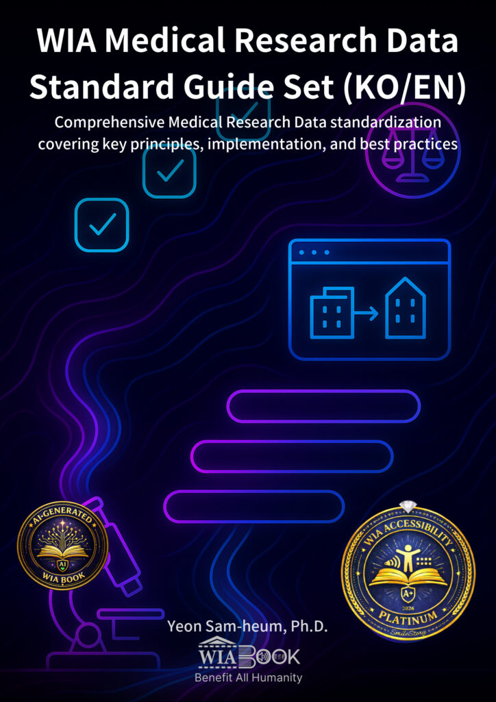 WIA Medical Research Data Standard Guide Set (KO/EN) 표지
