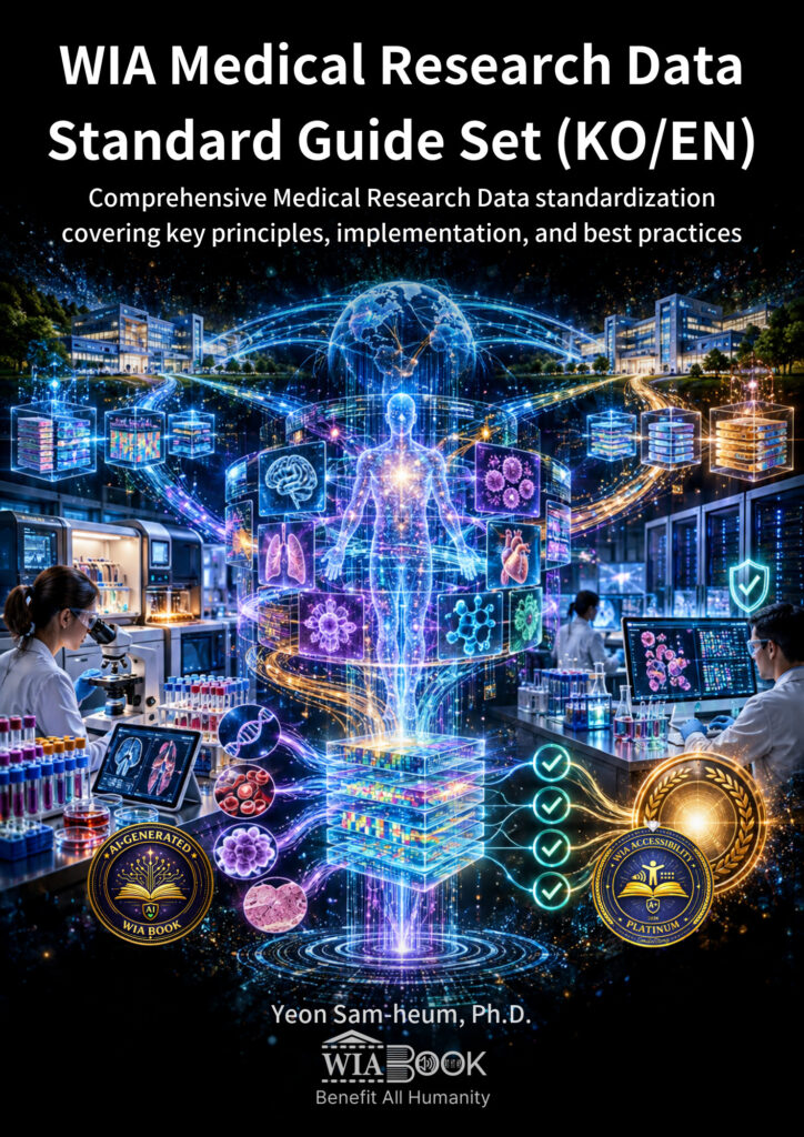WIA Medical Research Data Standard Guide Set (KO/EN) 표지