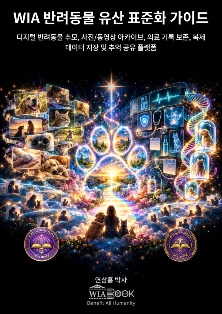WIA 반려동물 유산 표준화 가이드 (KO) 표지