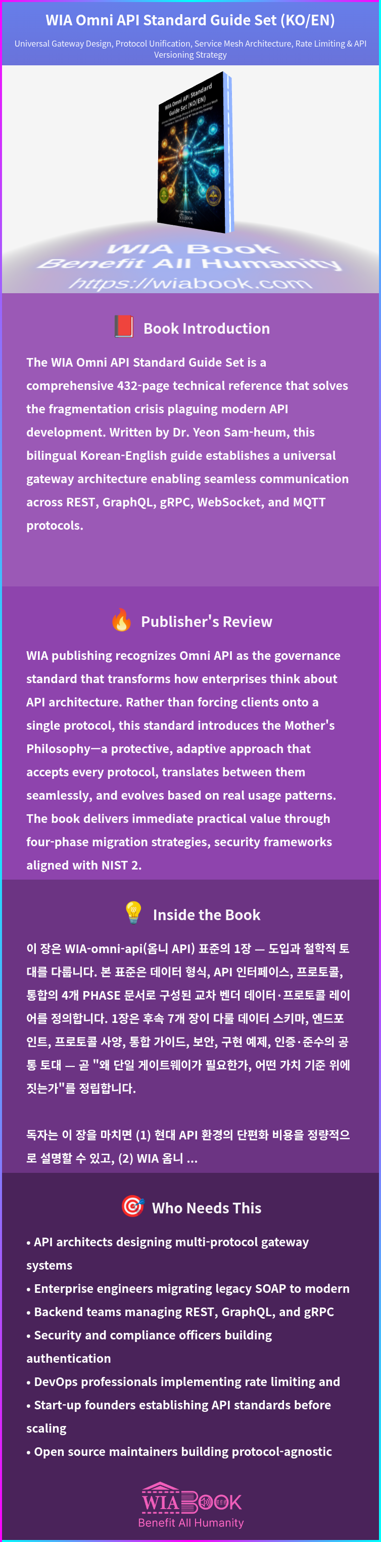 WIA Omni API Standard Guide Set (KO/EN) 상세