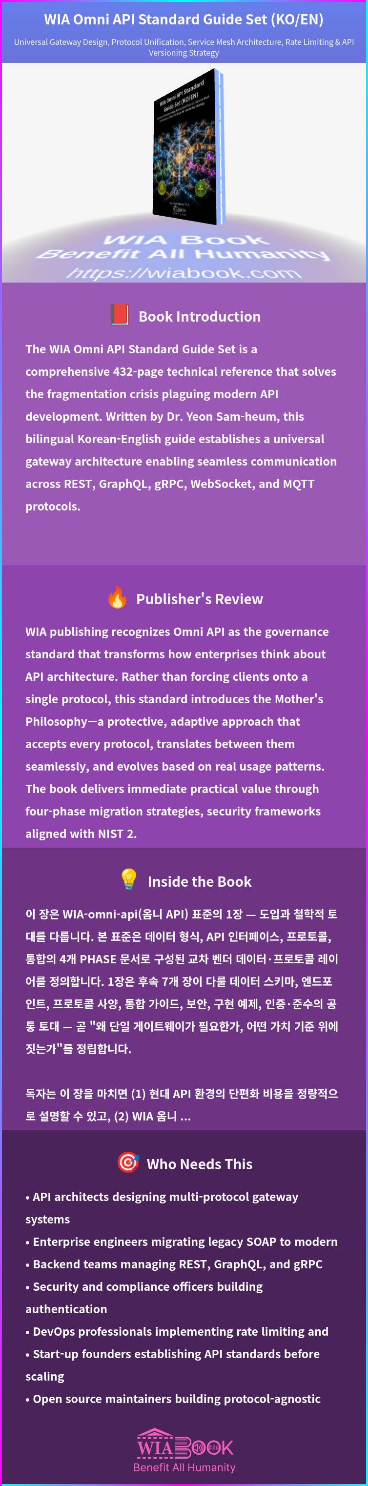 WIA Omni API Standard Guide Set (KO/EN) 상세