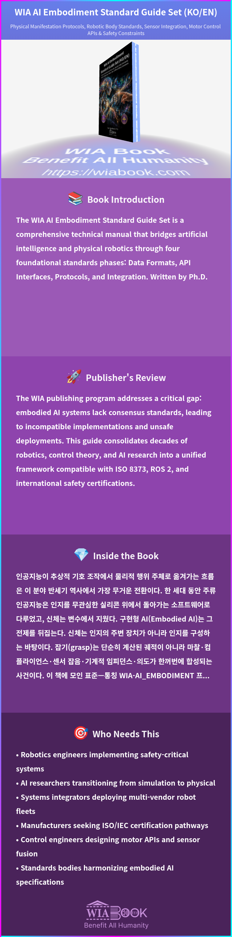 WIA AI Embodiment Standard Guide Set (KO/EN) 상세
