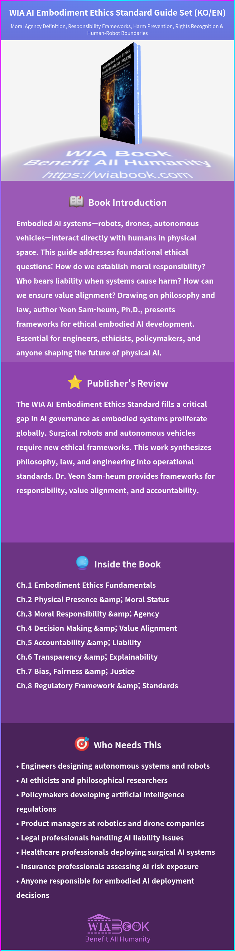 WIA AI Embodiment Ethics Standard Guide Set (KO/EN) 상세