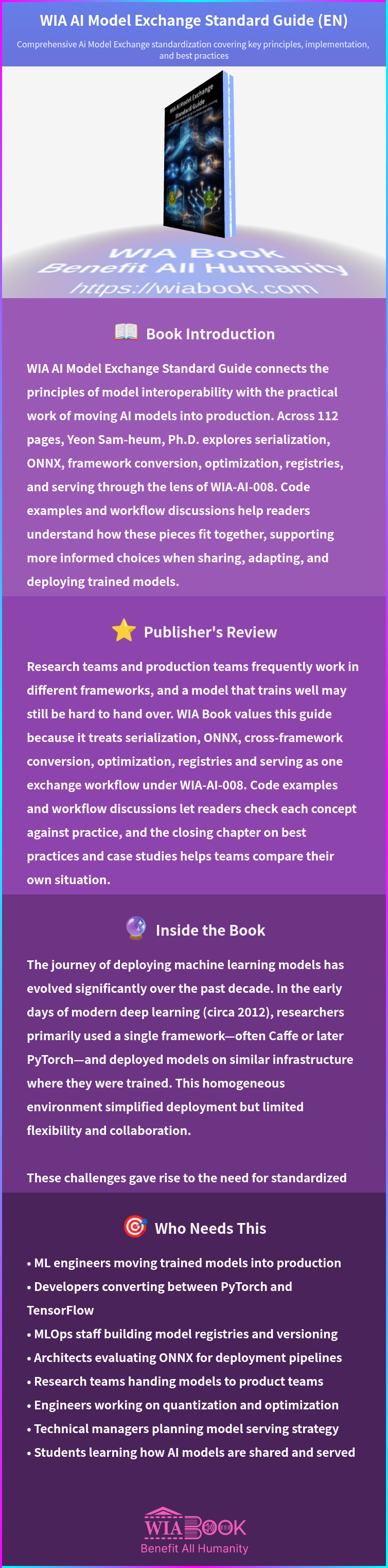 WIA AI Model Exchange Standard Guide (EN) 상세