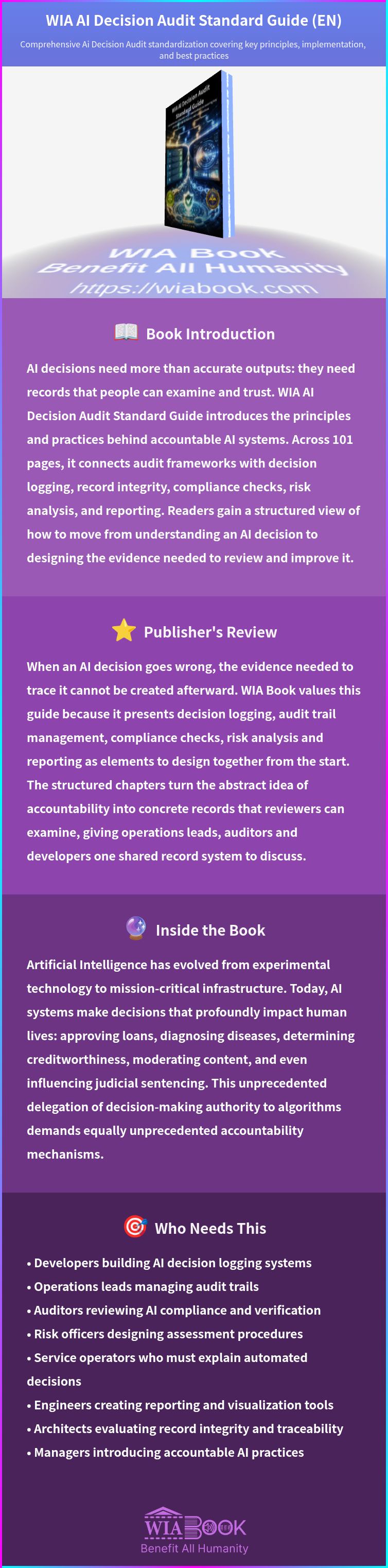 WIA AI Decision Audit Standard Guide (EN) 상세