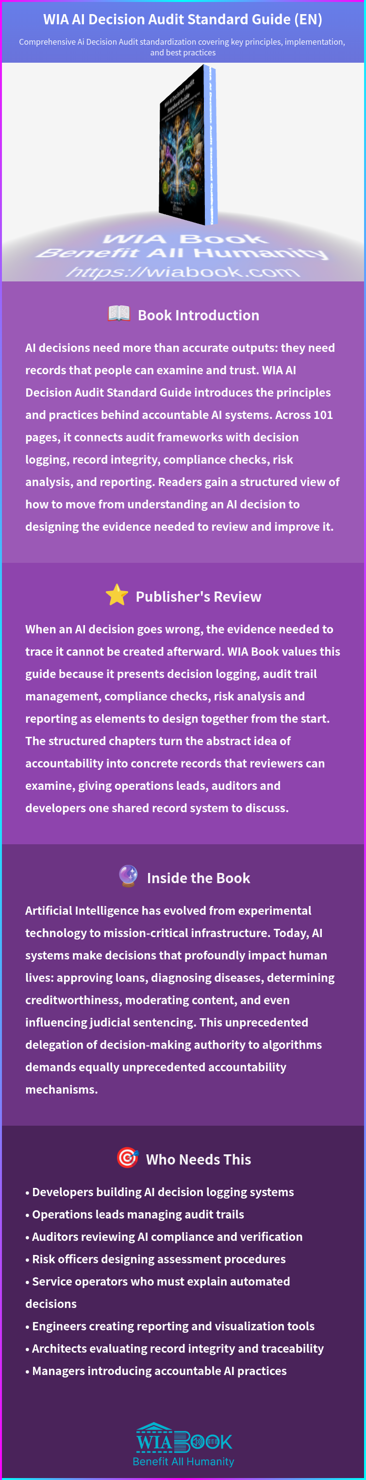 WIA AI Decision Audit Standard Guide (EN) 상세