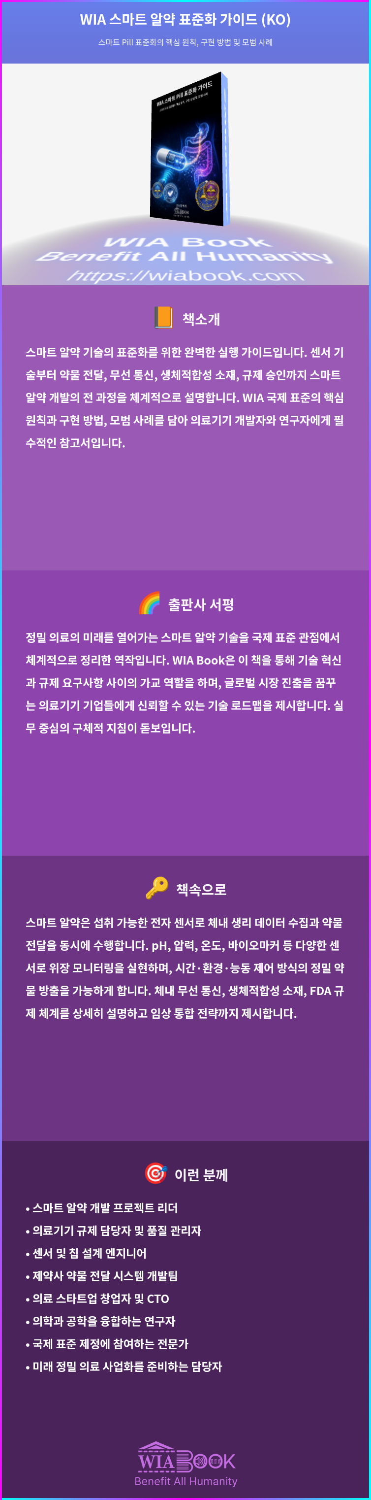 WIA 스마트 알약 표준화 가이드 (KO) 상세
