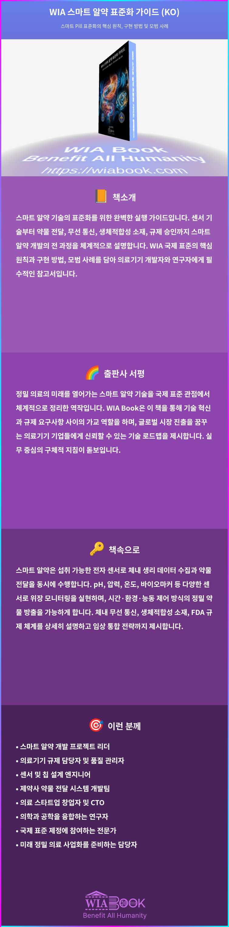 WIA 스마트 알약 표준화 가이드 (KO) 상세