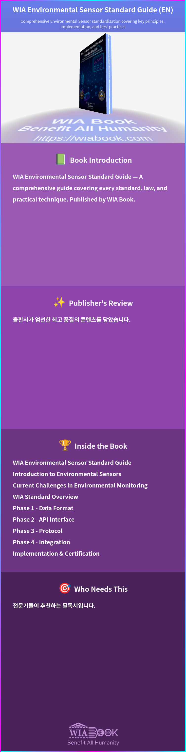 WIA Environmental Sensor Standard Guide (EN) 상세