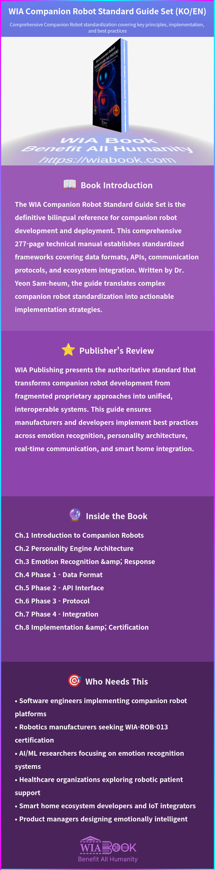 WIA Companion Robot Standard Guide Set (KO/EN) 상세