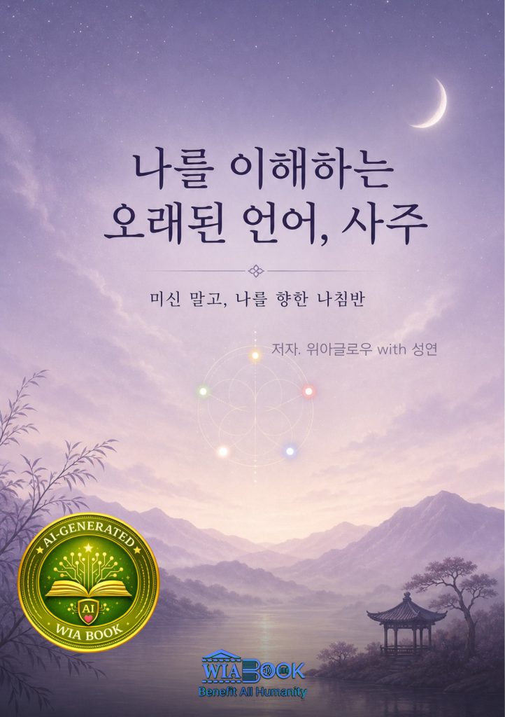 나를 이해하는 오래된 언어. 사주 표지