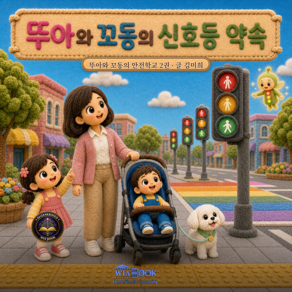 뚜아와 꼬동의 신호등 약속 표지